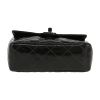 Chanel  Mini Carré handbag  in black patent quilted leather - Detail D1 thumbnail