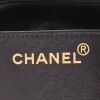 Chanel  Mini Carré handbag  in black patent quilted leather - Detail D2 thumbnail