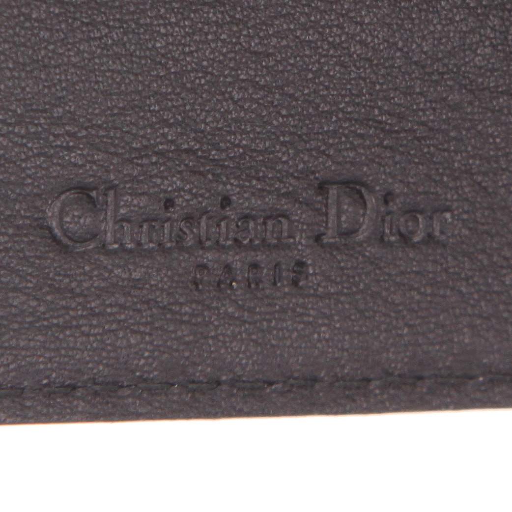 Portafogli Dior   in pelle cannage nera - Detail D2