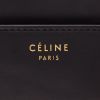 Bolso de mano Celine  Luggage Mini en cuero negro y caqui y ante beige - Detail D2 thumbnail