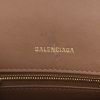 Balenciaga  Hourglass handbag  in beige monogram canvas  and leather - Detail D2 thumbnail