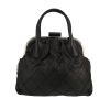 Chanel   handbag  in black quilted leather - 360 thumbnail