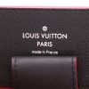 Bolso de mano Louis Vuitton  Lockme en cuero granulado negro y rosa - Detail D2 thumbnail