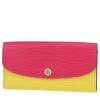 Louis Vuitton   wallet  in pink and yellow epi leather - 00pp thumbnail
