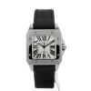 Orologio Cartier Santos-100 in acciaio Ref: Cartier - 2878  Circa 2010 - 360 thumbnail