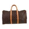 Louis Vuitton  Keepall 50 travel bag  in brown monogram canvas  and natural leather - Detail D5 thumbnail