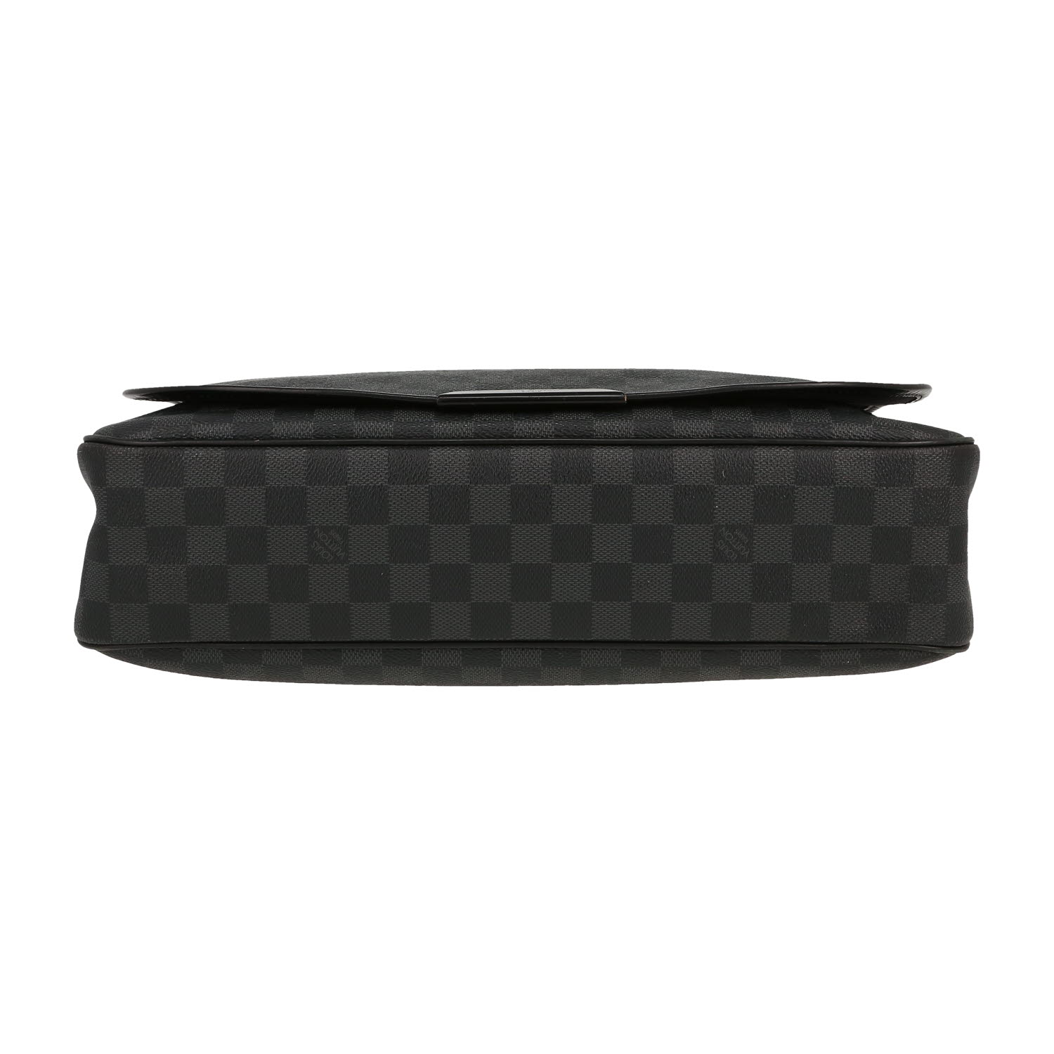 Sac bandoulière Louis Vuitton  Messenger en toile damier graphite grise et noire - Detail D1