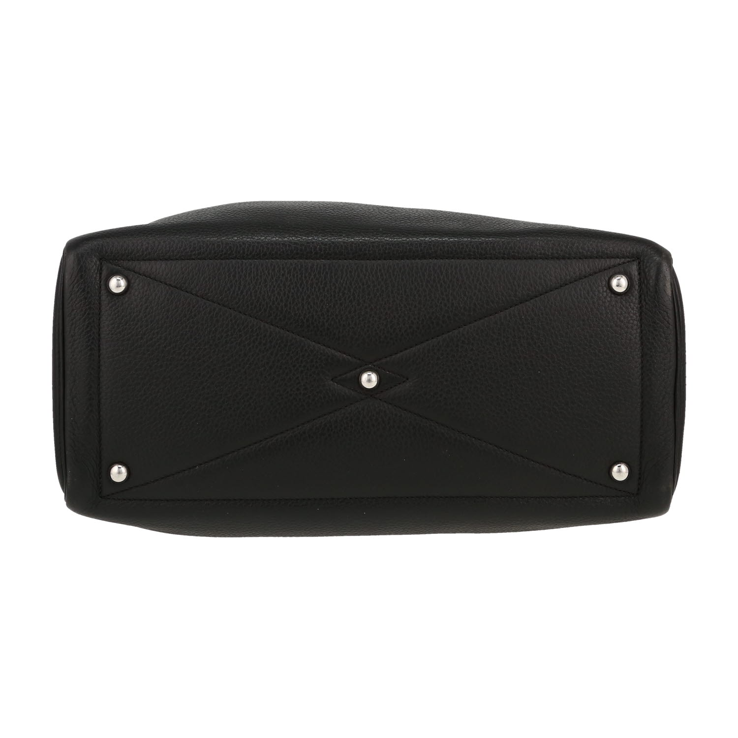 Hermès  Victoria handbag  in black togo leather - Detail D1