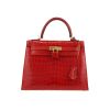 Borsa Hermès  Kelly 25 cm in coccodrillo niloticus arancione Sanguine - 360 thumbnail