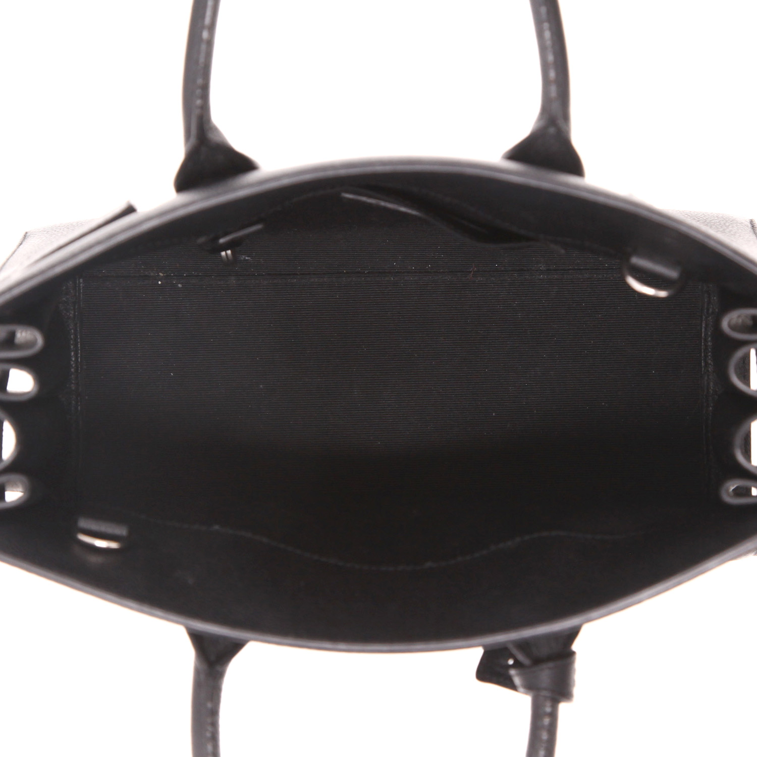 Bolso de mano Saint Laurent  Sac de jour Baby en cuero negro - Detail D3