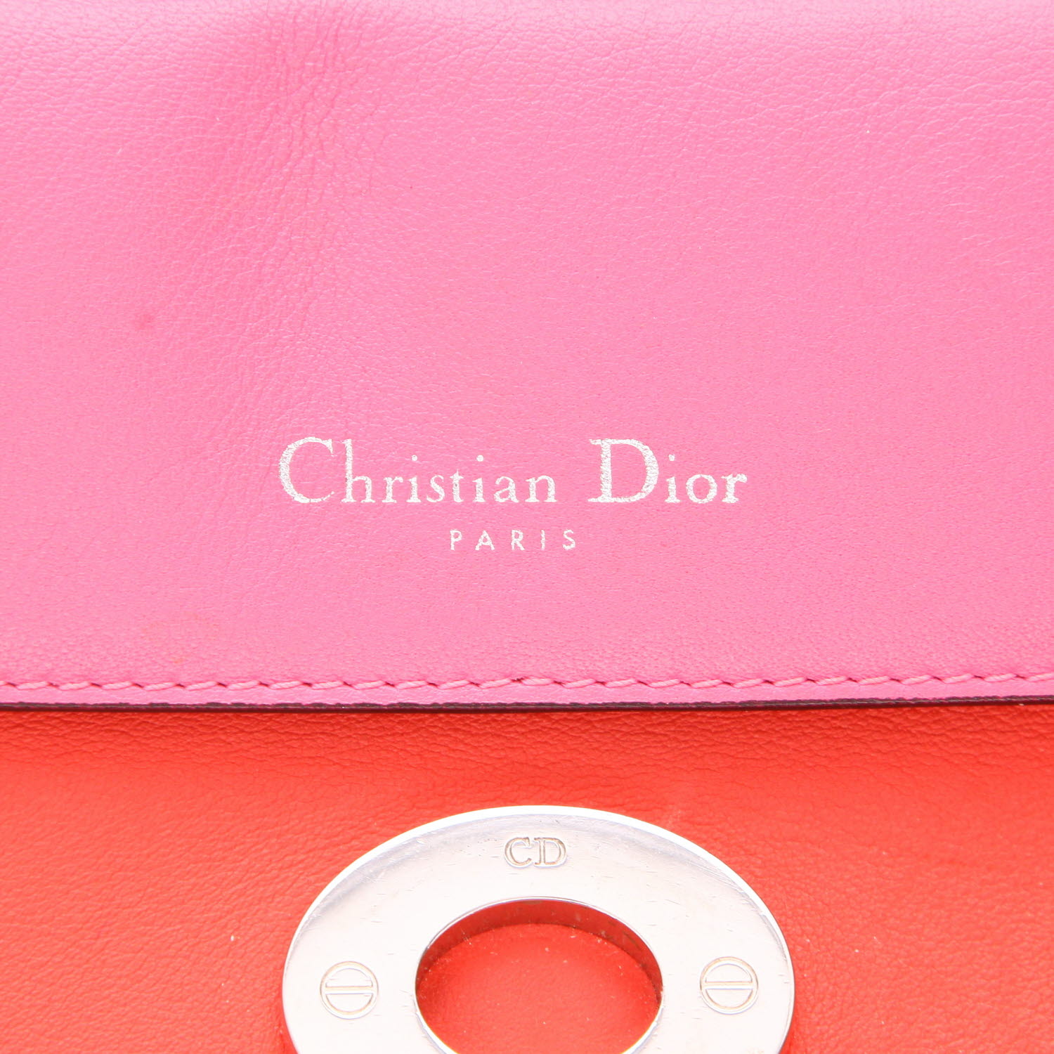 Dior  Be Dior shoulder bag  in red leather - Detail D2