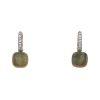 Pomellato Nudo earrings in pink gold, diamonds and quartz - 360 thumbnail