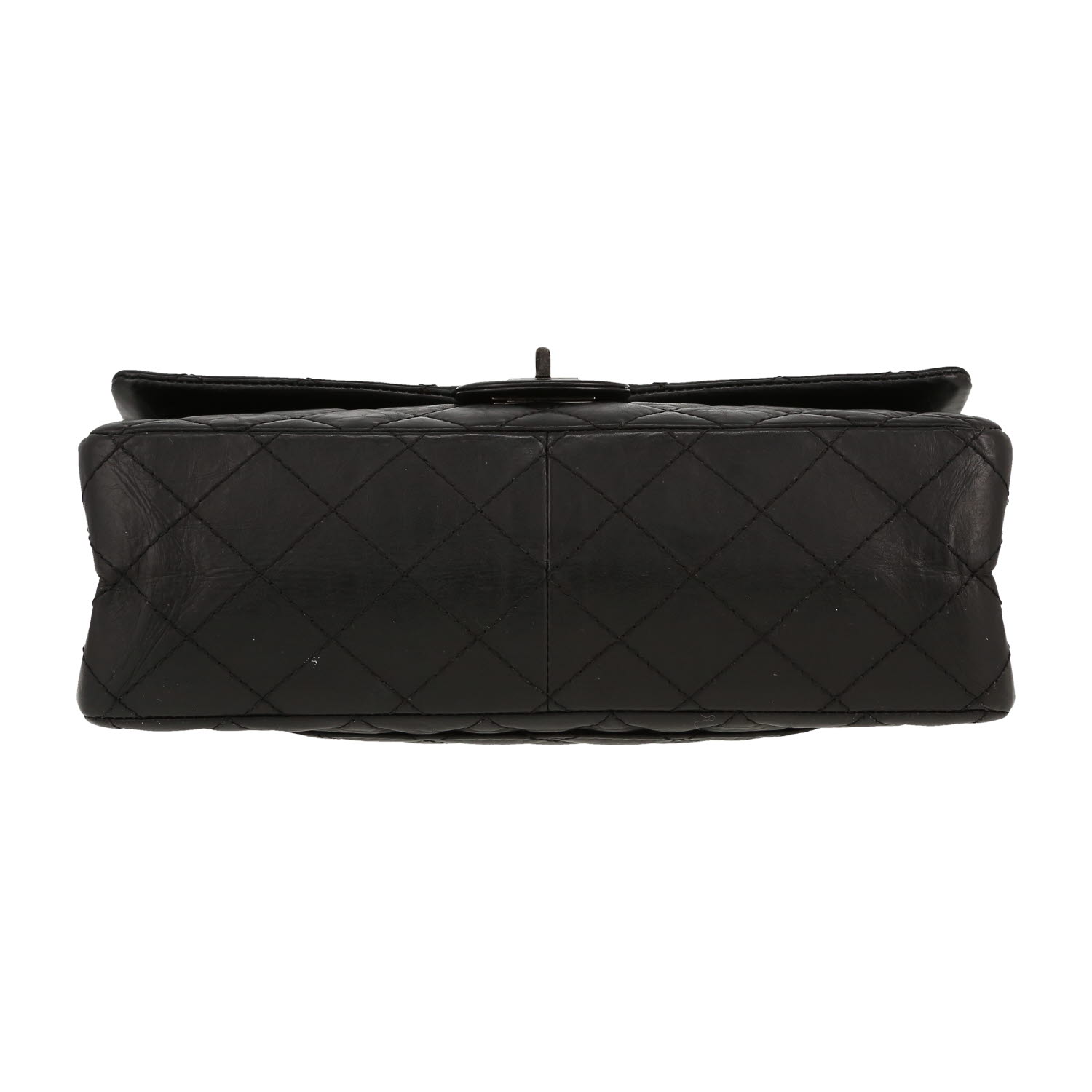 Borsa Chanel  Chanel 2.55 in pelle trapuntata nera - Detail D1