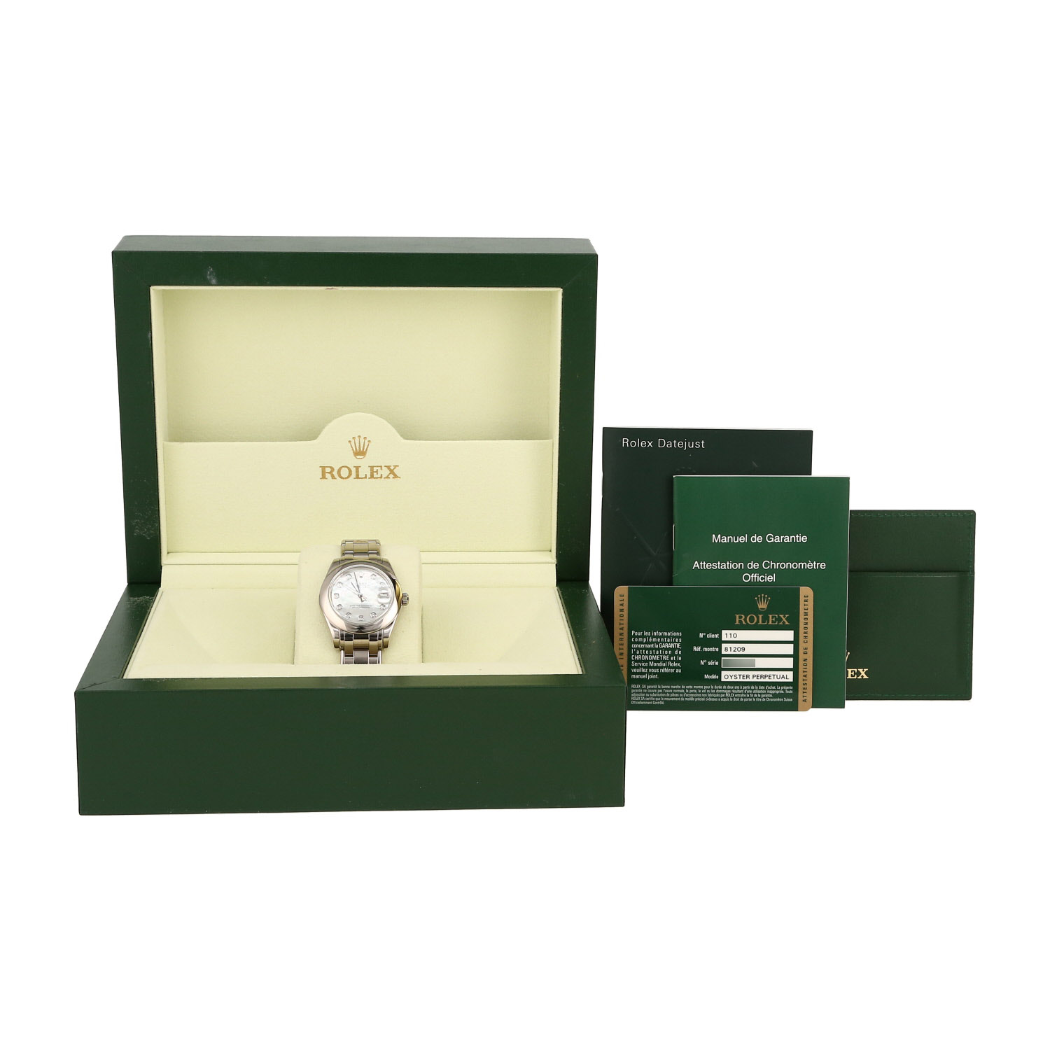 Montre Rolex Datejust en or blanc Ref: Rolex - 81209  Vers 1991 - Detail D2