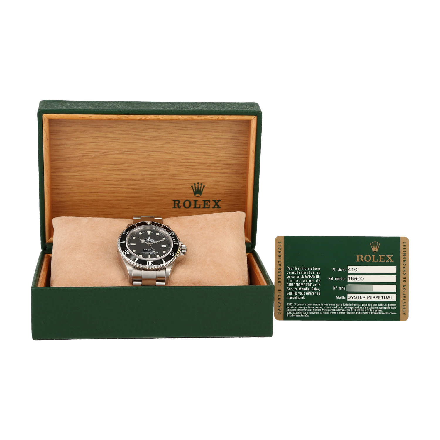 Montre Rolex Sea Dweller en acier Ref: Rolex - 16600T  Vers 2006 - Detail D2