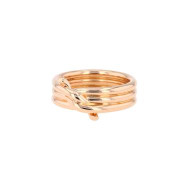 Sortija Cartier Entrelacés modelo grande de oro rosa