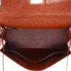 Bolso de mano Hermès  Kelly 28 cm en avestruz marrón - Detail D3 thumbnail