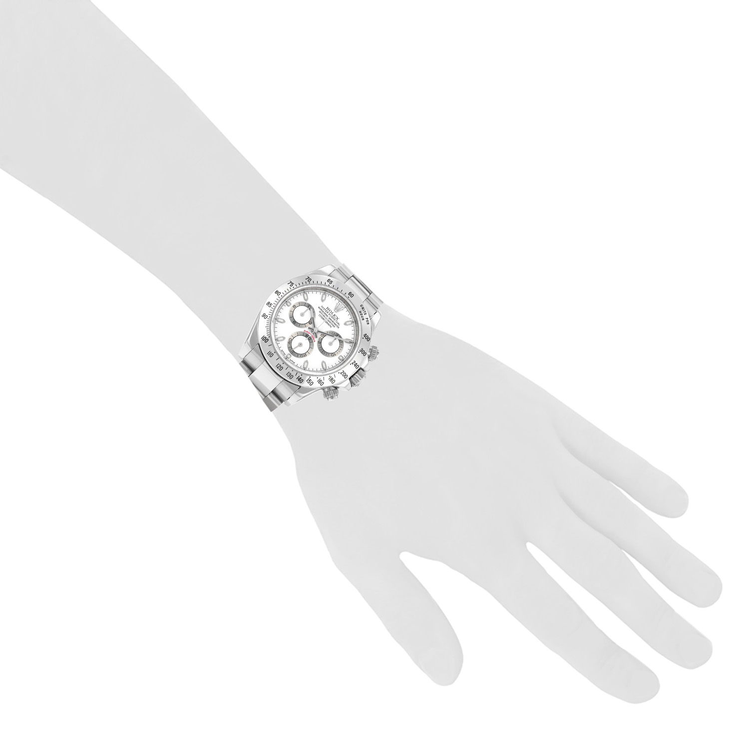 Rolex Daytona Automatique  in stainless steel Ref: Rolex - 116520  Circa 2002 - Detail D1