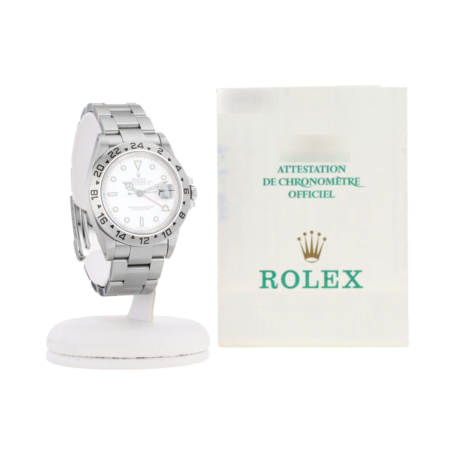 Rolex Explorer II  in stainless steel Ref: Rolex - 16570  Circa 1998 - Detail D2