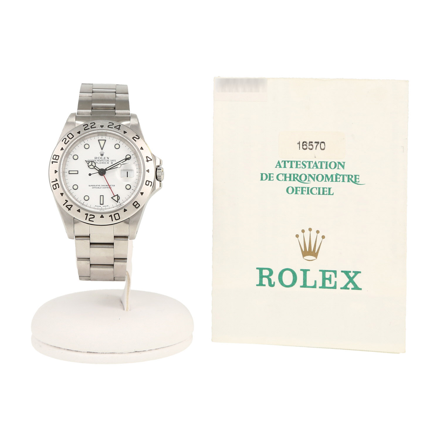 Rolex Explorer II  in stainless steel Ref: Rolex - 16570  Circa 1998