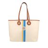 Moynat   shopping bag  in beige monogram canvas  and brown leather - 360 thumbnail