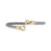 Fred Force 10 bracelet in yellow gold and stainless steel - 00pp thumbnail