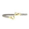 Bracciale Fred Force 10 in oro giallo e acciaio - 360 thumbnail