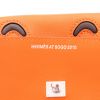 Bolso de mano Hermès  Quelle Idole en cuero swift naranja y marrón - Detail D2 thumbnail