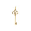 Tiffany & Co Clé Couronne pendant in yellow gold and diamonds - 360 thumbnail