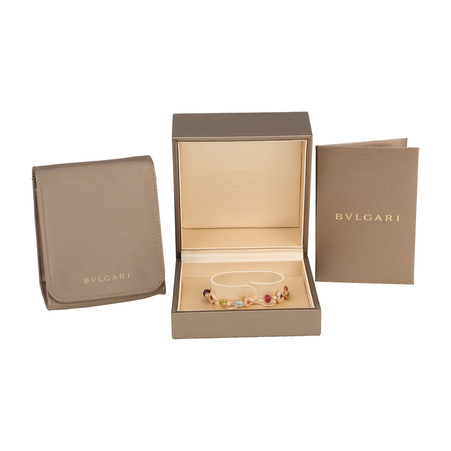 Bracciale Bulgari Diva's Dream in oro rosa, diamanti e pietre semi preziose Bracciale Bulgari Diva's Dream in oro rosa, diamanti e pietre semi preziose