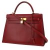 Bolso de mano Hermès  Kelly 32 cm en cuero box color burdeos - 00pp thumbnail