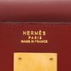 Bolso de mano Hermès  Kelly 32 cm en cuero box color burdeos - Detail D2 thumbnail