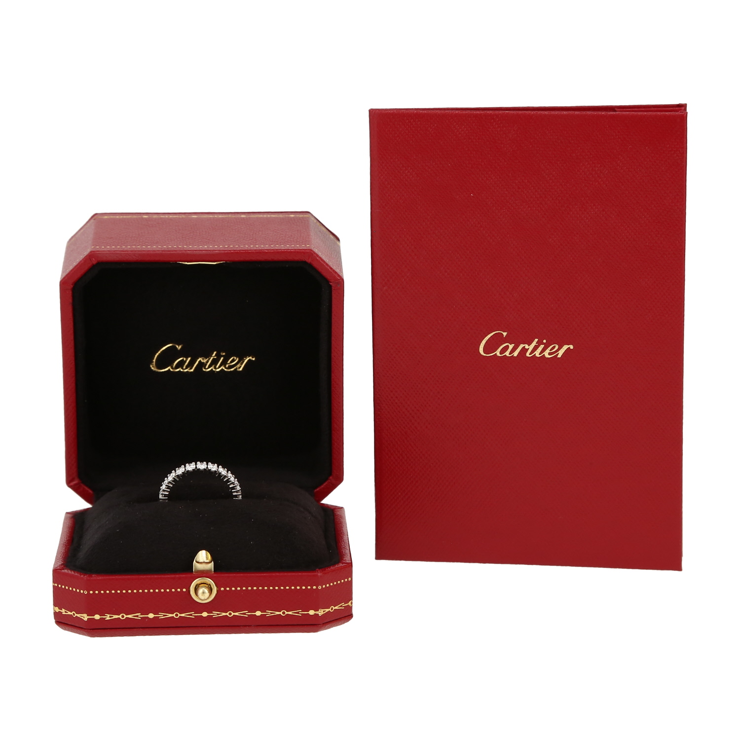 Alliance Cartier Etincelle en platine et diamants - Detail D2