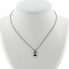 Chopard Happy Diamonds necklace in white gold and diamond - 360 thumbnail