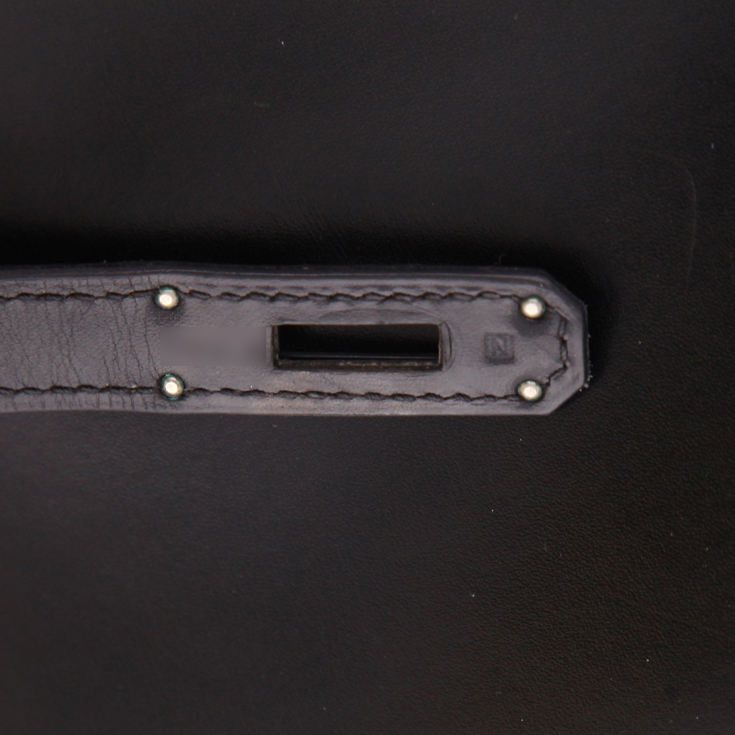 Borsa Hermès  Kelly So Black in pelle box nera - Detail D4