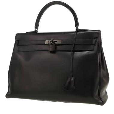 Hermès  Kelly So Black handbag  in black box leather