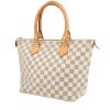 Louis Vuitton  Saleya handbag  in azur damier canvas  and natural leather - 00pp thumbnail