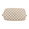 Louis Vuitton  Saleya handbag  in azur damier canvas  and natural leather - Detail D1 thumbnail