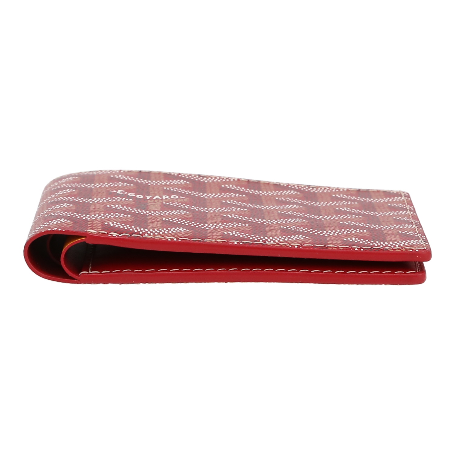 Portefeuille Goyard  Victoire en toile Goyardine rouge - Detail D1