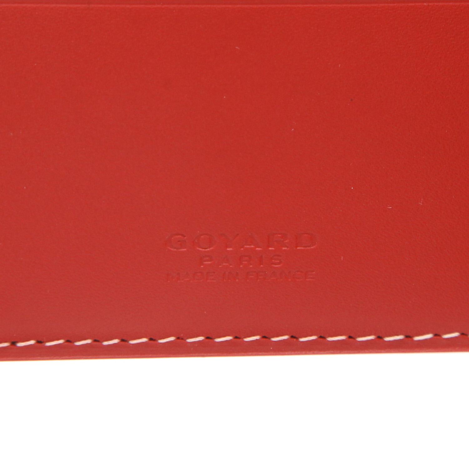 Portafoglio Goyard  Victoire in tela Goyardine rossa - Detail D2
