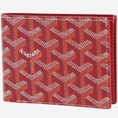 Portefeuille Goyard  Victoire en toile Goyardine rouge