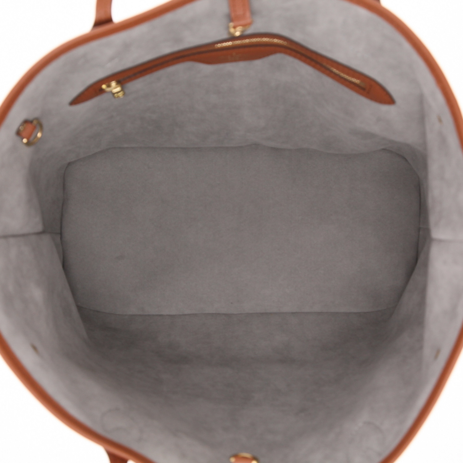 Sac cabas Louis Vuitton  Neverfull Editions Limitées Garden Flower Roses en toile monogram argentée et cuir marron - Detail D3