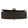 Celine  Tabou shoulder bag  in brown "Triomphe" canvas  and brown leather - Detail D1 thumbnail