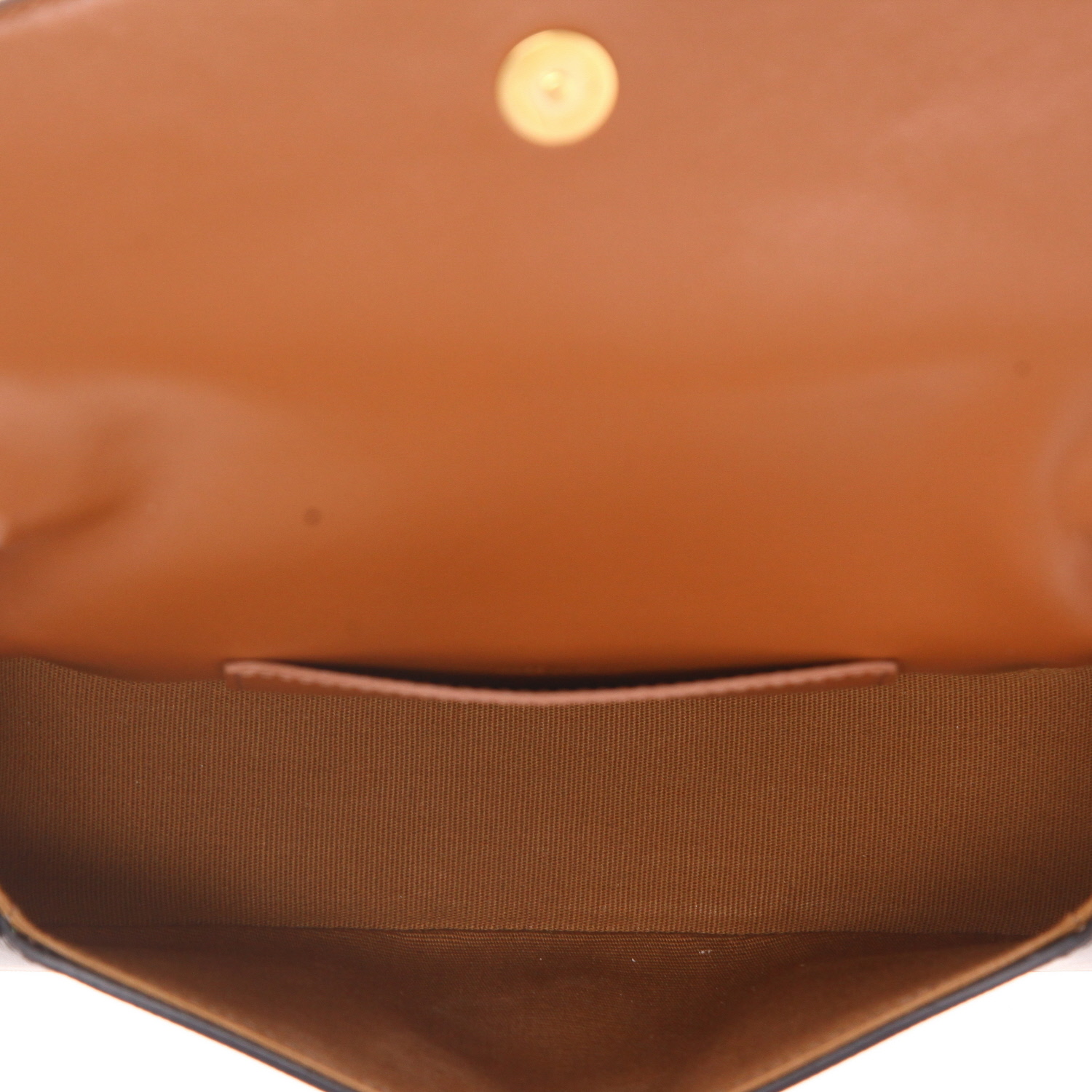 Celine  Tabou shoulder bag  in brown "Triomphe" canvas  and brown leather - Detail D3