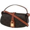 Celine  Tabou shoulder bag  in brown "Triomphe" canvas  and brown leather - 00pp thumbnail