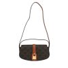 Celine  Tabou shoulder bag  in brown "Triomphe" canvas  and brown leather - 360 thumbnail