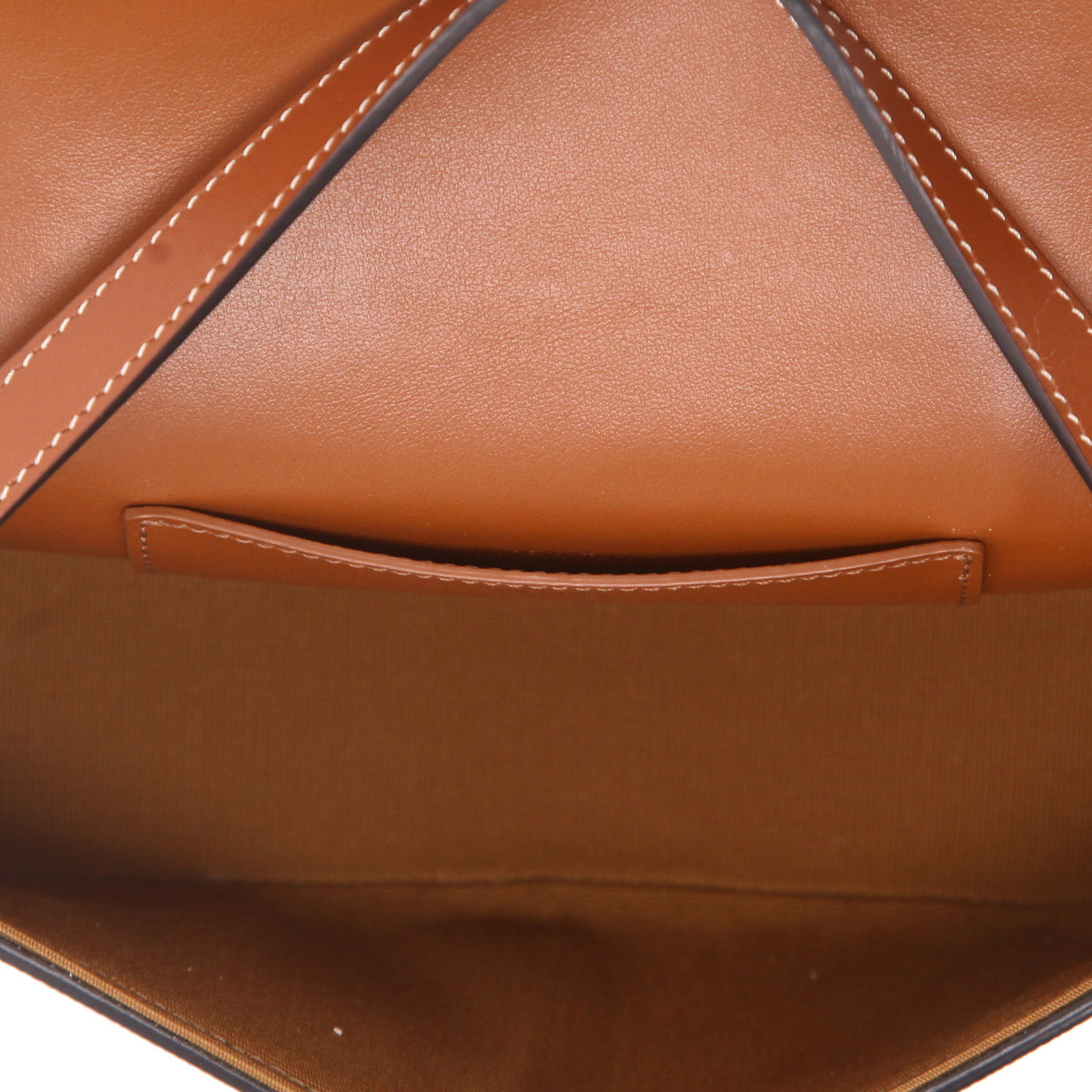 Celine  Tabou shoulder bag  in brown "Triomphe" canvas  and brown leather - Detail D3