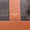 Sac bandoulière Celine  Seau petit modèle  en toile monogram marron et cuir marron - Detail D2 thumbnail