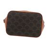 Borsa a tracolla Celine  Seau modello piccolo  in tela monogram marrone e pelle marrone - Detail D1 thumbnail