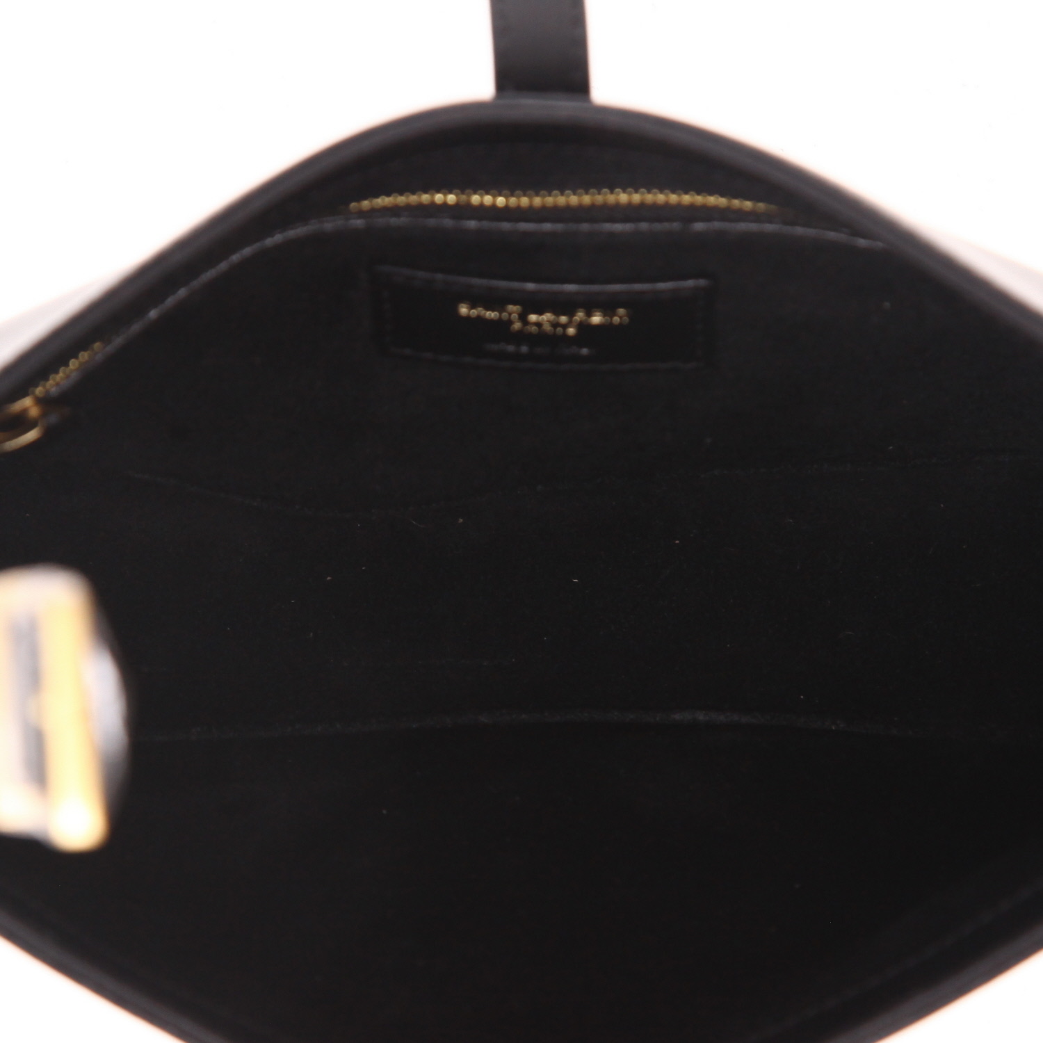 Bolso de mano Saint Laurent  5 à 7 en cuero negro - Detail D3